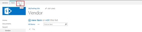 list