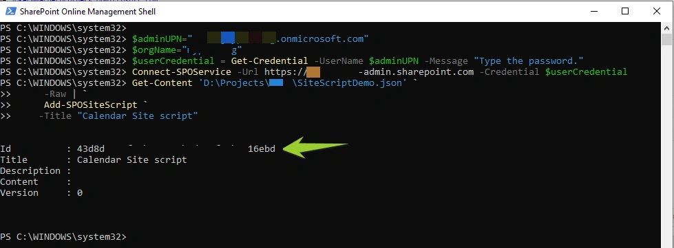 SharePoint Site Script To Provision Calendar List And Add Attendees Column