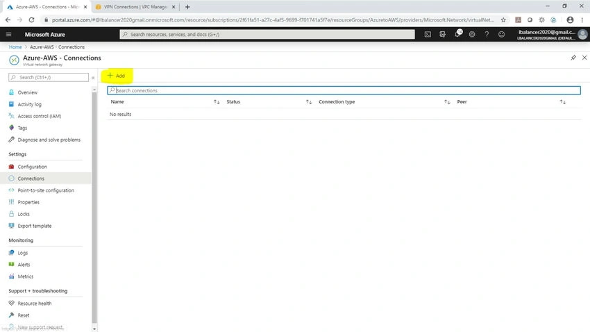 Virtual network gateway