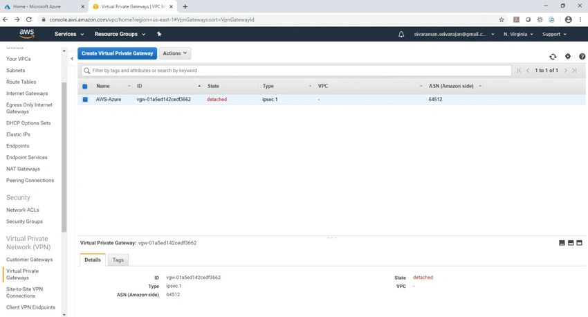Attach to VPC
