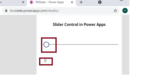Slider Control in Power Apps