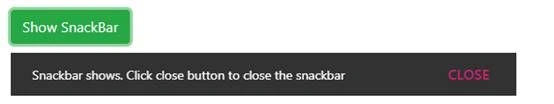 Snackbar In Angular 