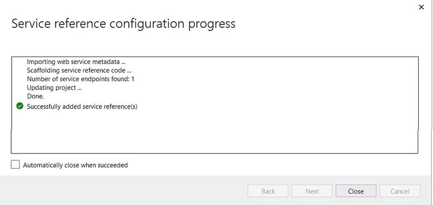 Configure Progress