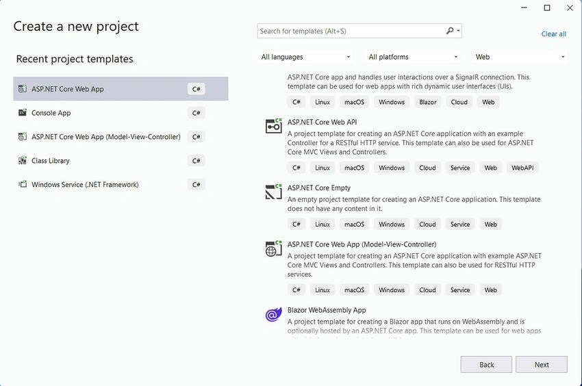 Create a new project