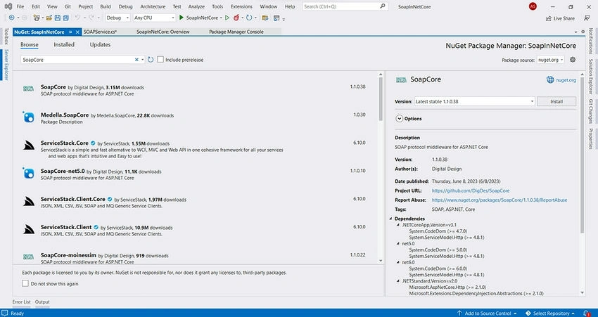 NuGet Package Manager