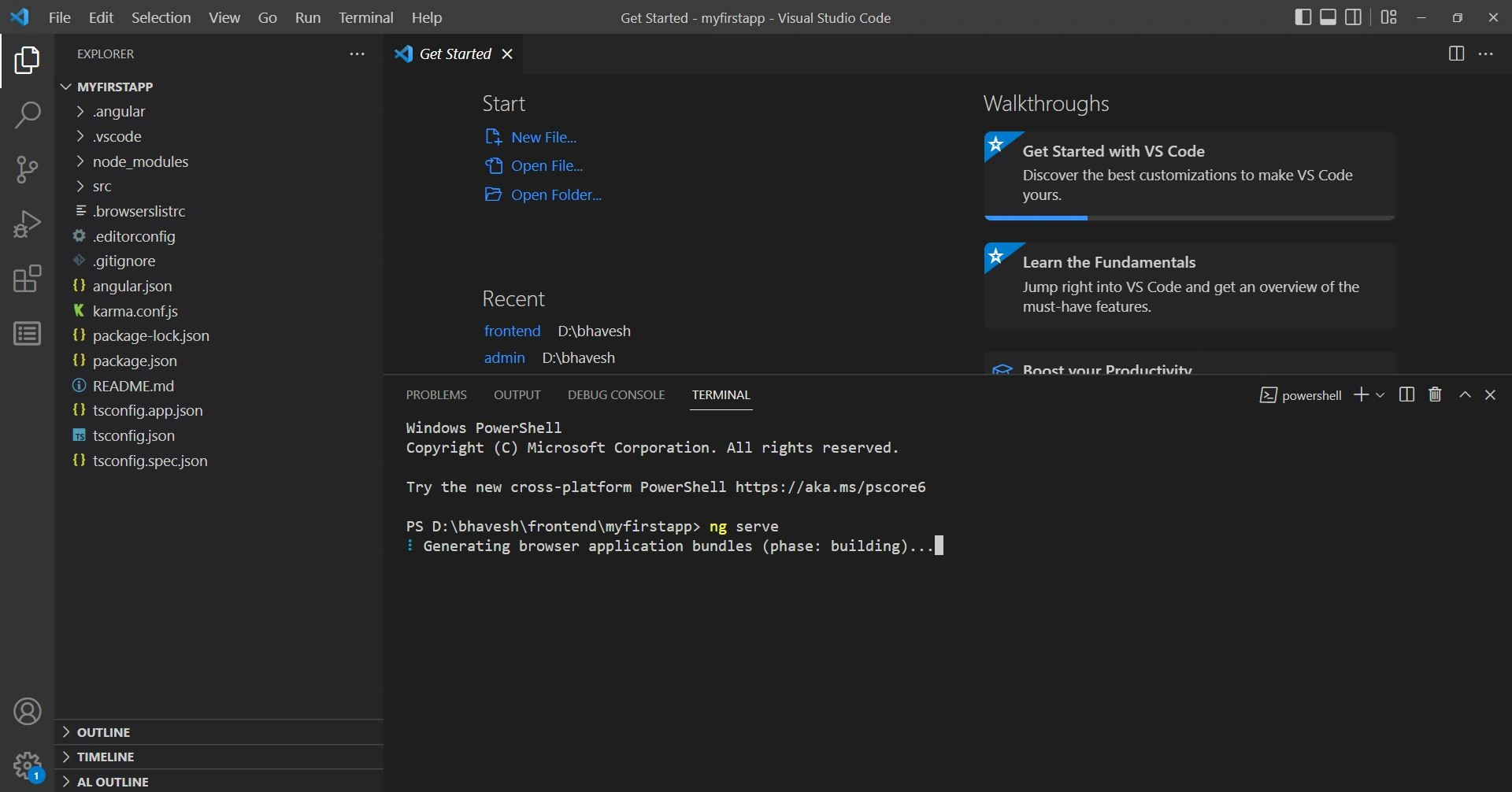 Angular CLI MODULE_NOT_FOUND Error