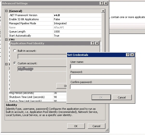 Advanced settings