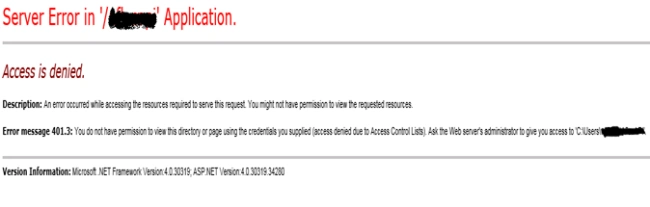Server error /  applicaiton