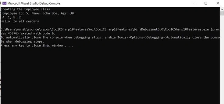 Some Cool Features In C# 10