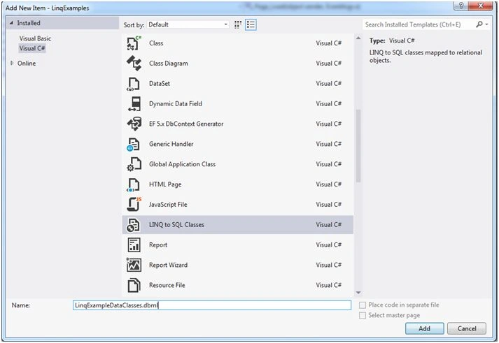 Linq To Sql Clases 