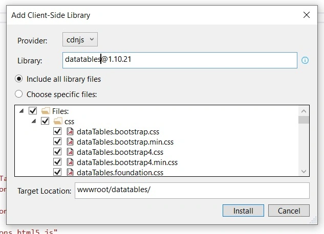 Datatable