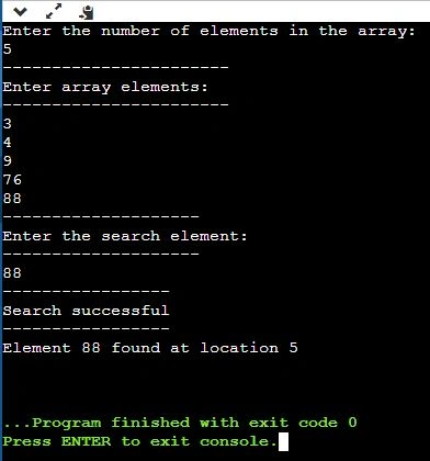 binary search