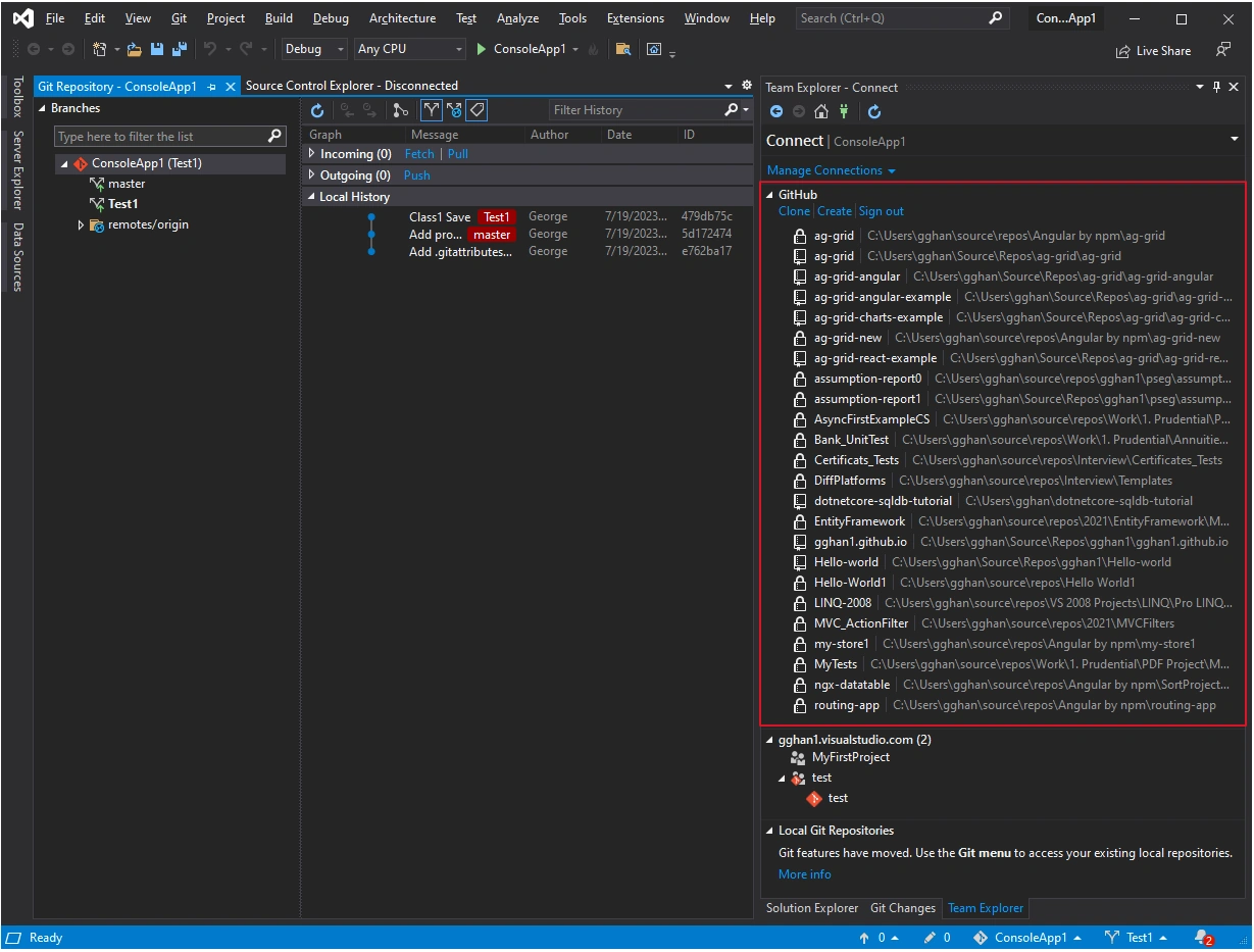 GitHub Extersion for Visual Studio,