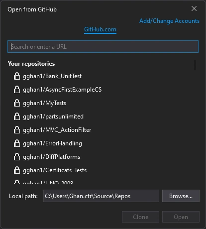 GitHub Extersion for Visual Studio,
