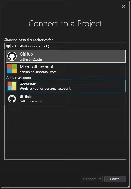 Connect to a Project
