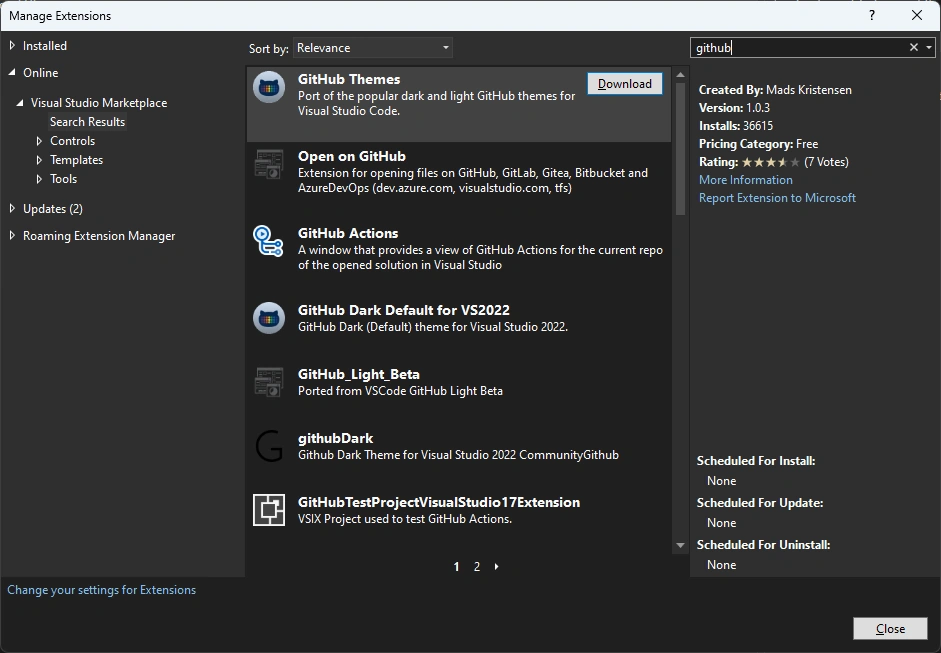 Visual Studio Extensions