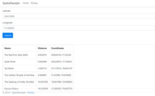 Spatial Queries in Entity Framework Core