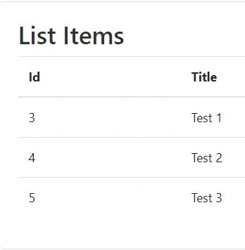 List item