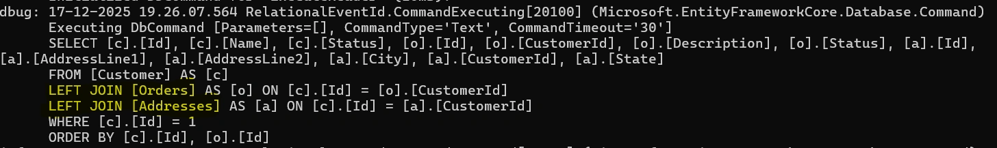 with single query