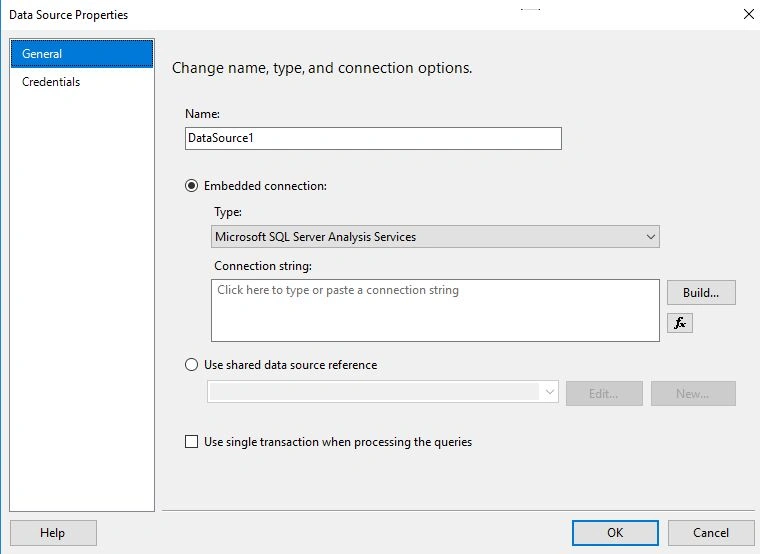 Data Source Properties