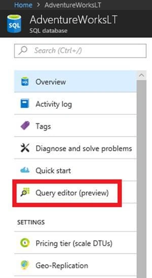 SQL Database Query Editor