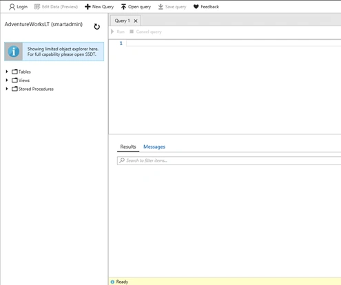 SQL Database Query Editor