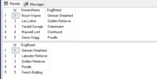 SQL INTERSECT Operator