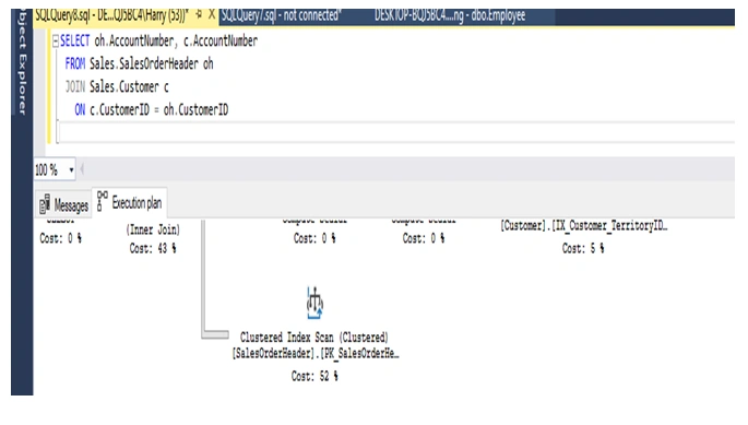 SQL Query Execution Plan Operations