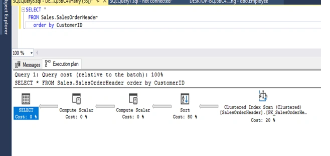 SQL Query Execution Plan Operations