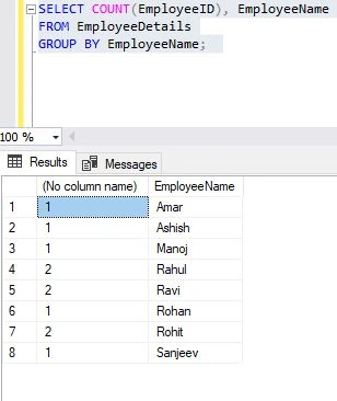 SelectGroupByStatement