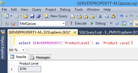 SERVERPROPERTY