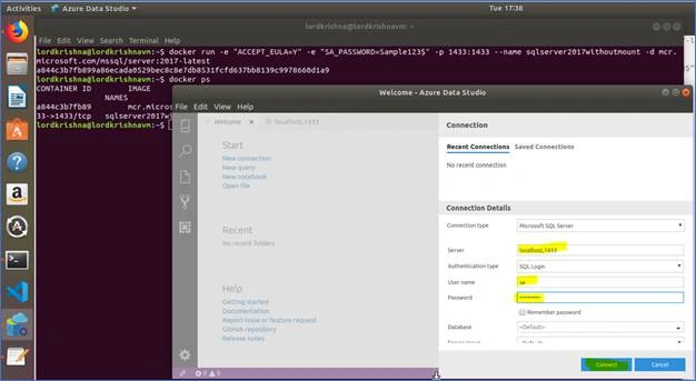 SQL Server 2017 Docker Container And Web API In .NET Core In Ubuntu 18.04