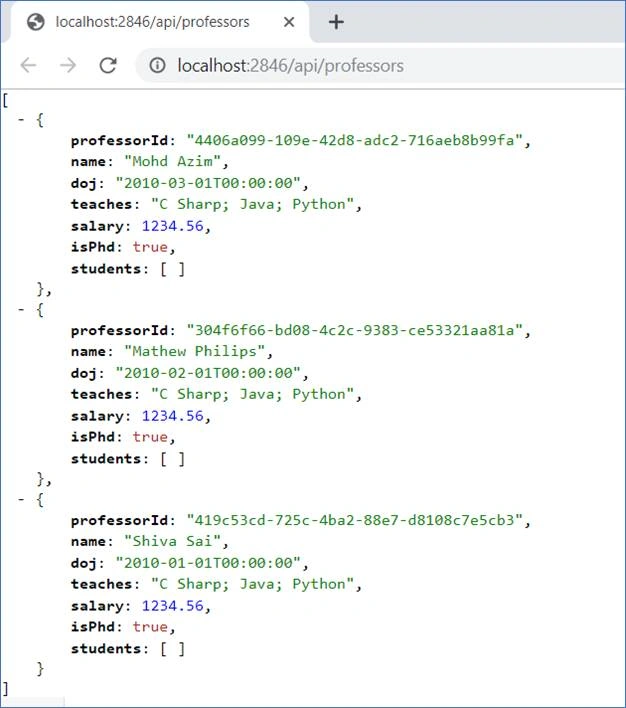 SQL Server 2017 Docker Container And Web API In .Net Core