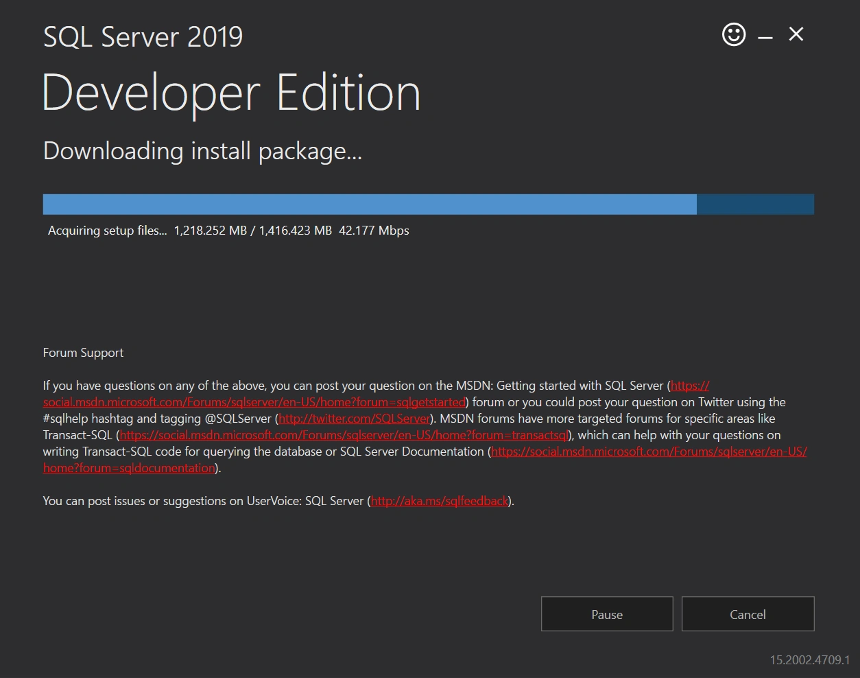 SQL Server 2019 Developer Edition Installation