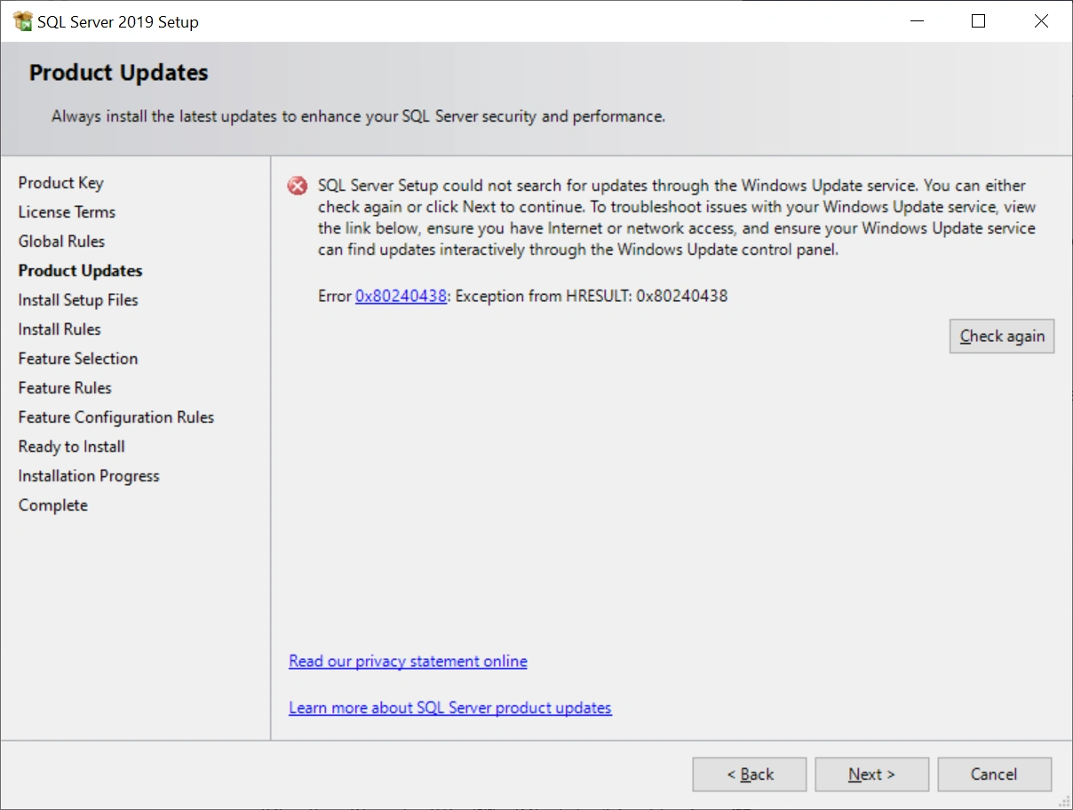 SQL Server 2019 Developer Edition Installation