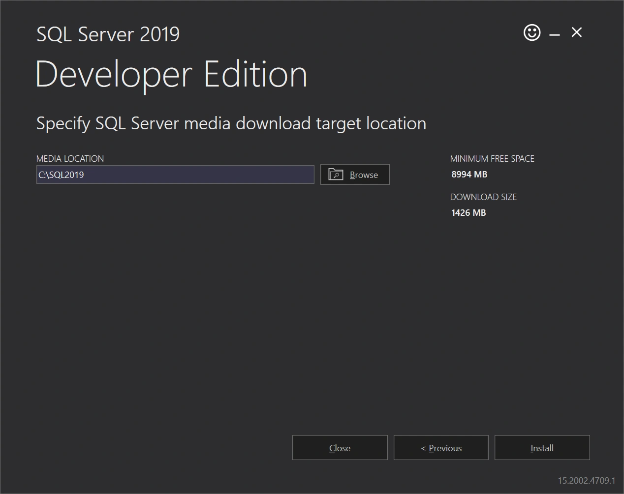 SQL Server 2019 Developer Edition Installation