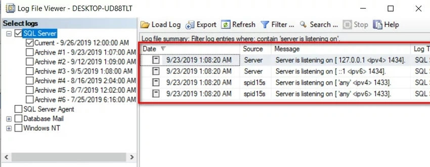 Select Logs