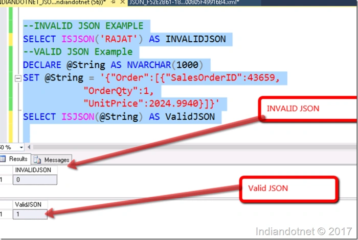 SQL Tips - Everywhere JSON So Why Not In SQL Server - New Feature In SQL Server