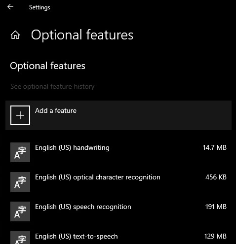 Add a feature