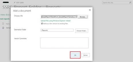 SSRS Manual Deployment And Configuration In SharePoint