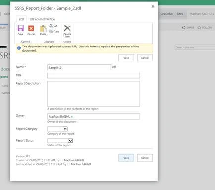 SSRS Manual Deployment And Configuration In SharePoint