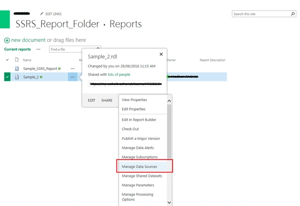 SSRS Manual Deployment And Configuration In SharePoint