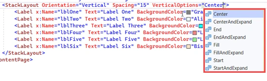 8 Layout options