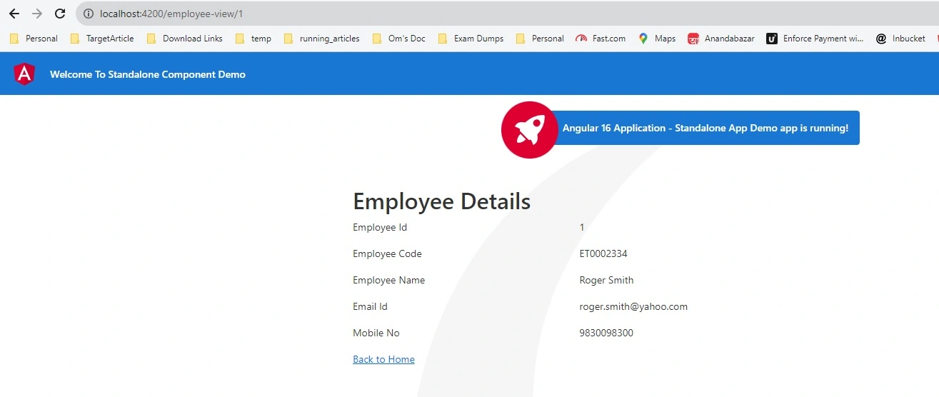 Routing with Angular Standalone Component 
