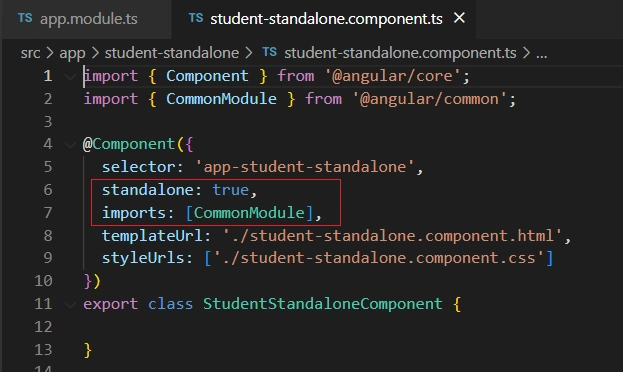 Standalone Component in Angular 15