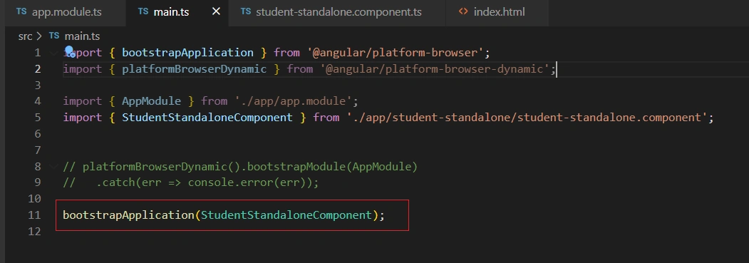 Standalone Component in Angular 15