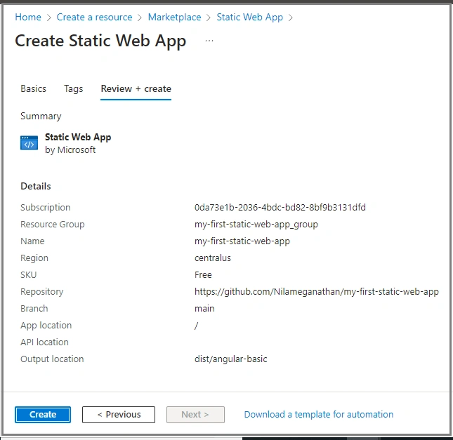 Start Working On Azure Static Web Apps