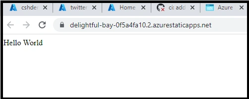 Start Working On Azure Static Web Apps