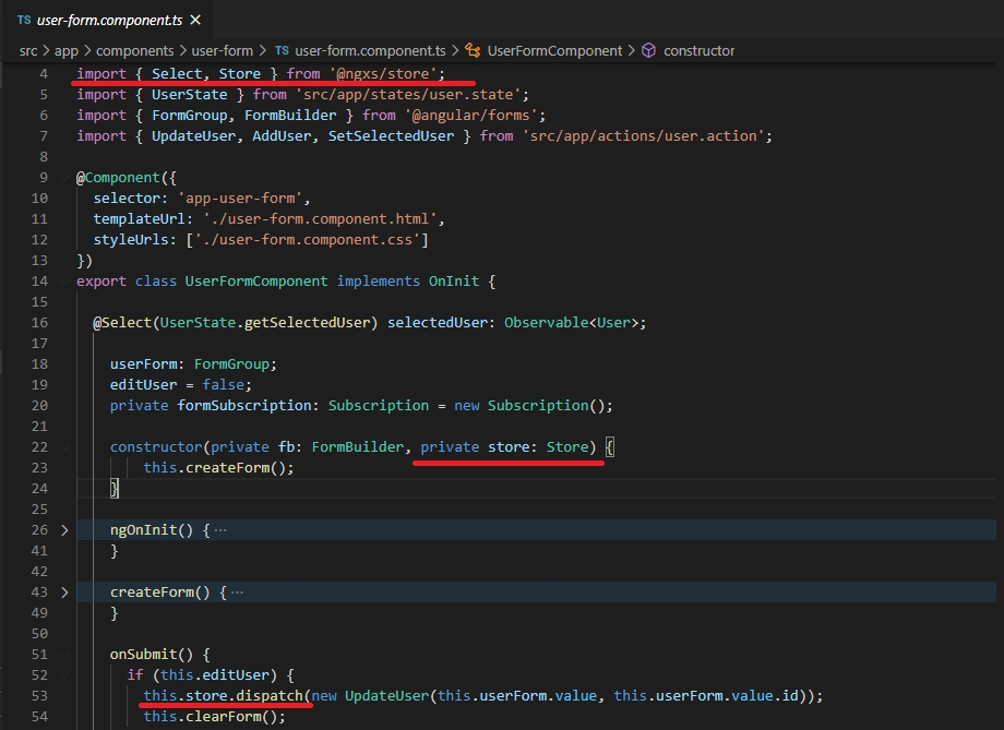 State management in angular with NGXS