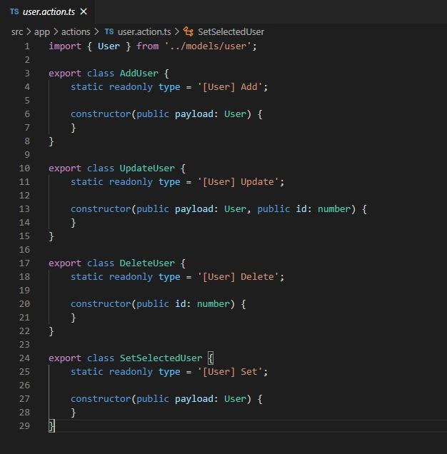 State management in angular with NGXS